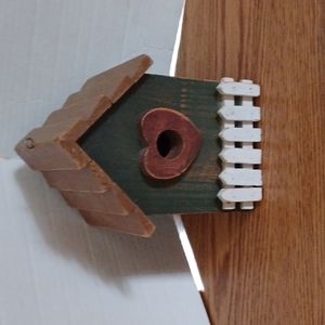 Wooden bird house